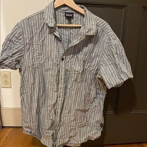 Men's Go To Striped Blue Shirt